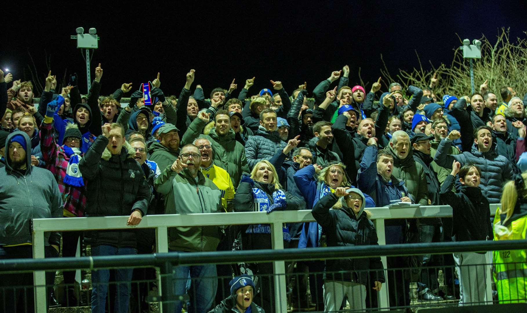 Gillingham fans were left disappointed after defeat at Bromley on Wednesday Picture: @Julian_KPI