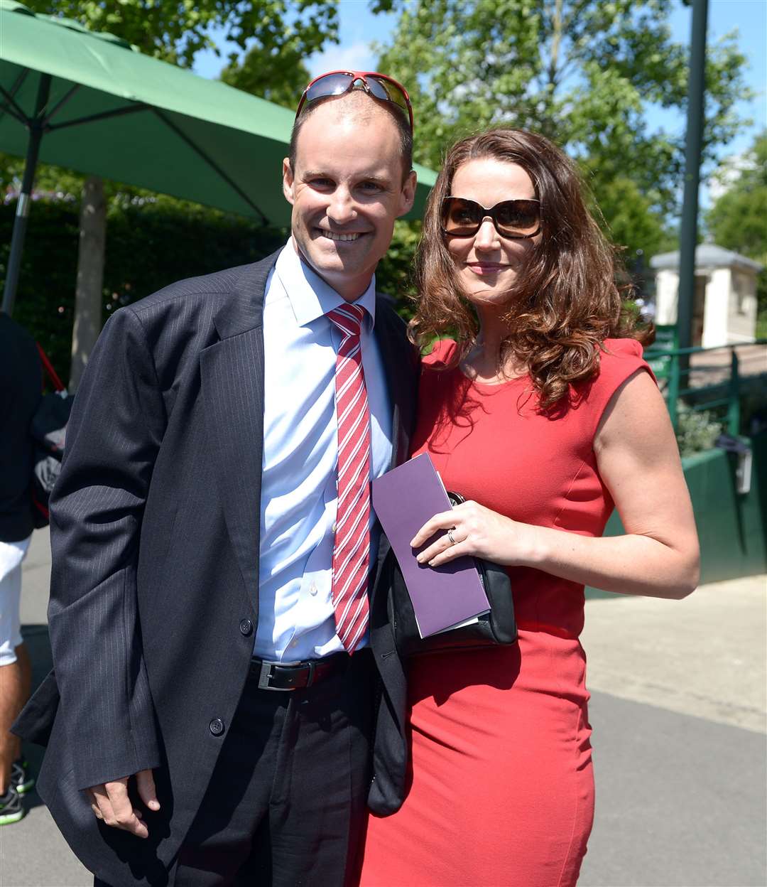 Andrew and Ruth Strauss at Wimbledon (Adam Davy/PA)