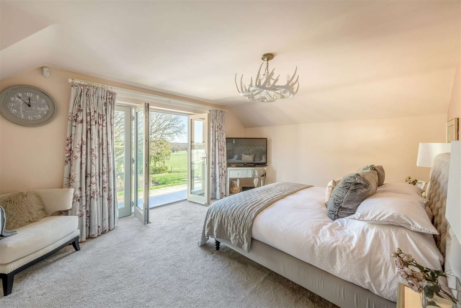 This bedroom is one of six and offers quite the view to wake up to. Pic: Raffle House