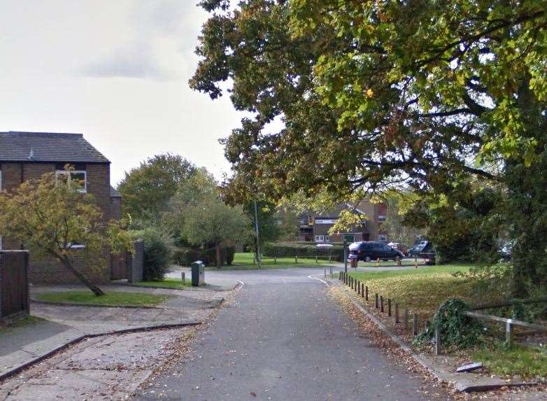 The incident happened in Field Drive, Edenbridge. Picture: Google.