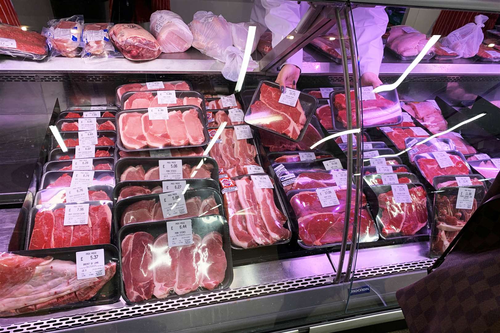 Mr Poots said the red meat industry had been hit because closure of restaurants meant less demand for higher end cuts of meat (Giles Anderson/PA)