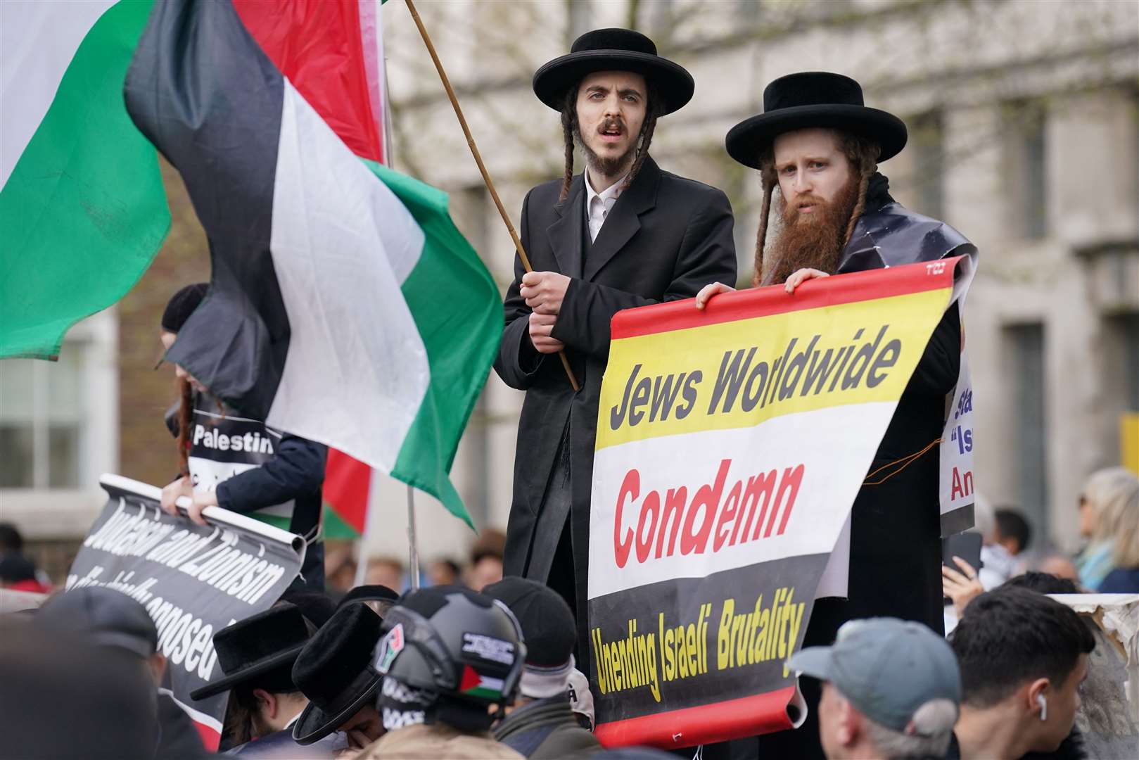 The protesters marched from the Home Office to Downing Street on Friday (Jonathan Brady/PA)