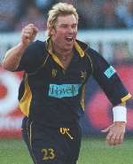 DANGER MAN: Hampshire are hopeful of having Shane Warne in their side