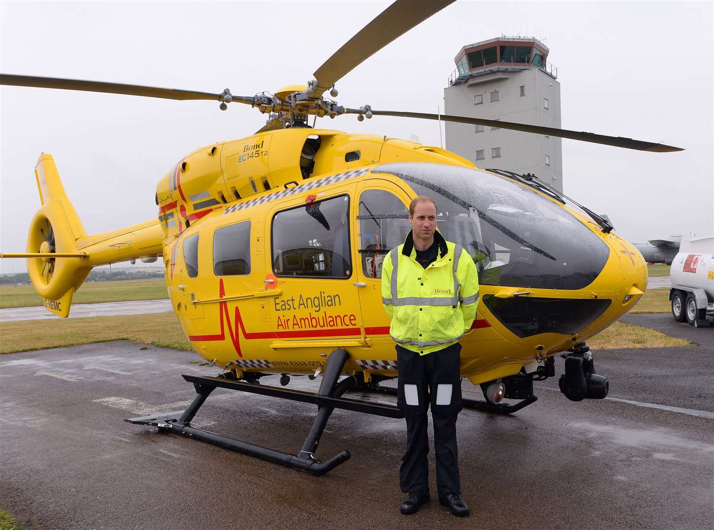 William has experience of being a frontline worker as he flew air ambulance helicopters (Stefan Rousseau/PA)