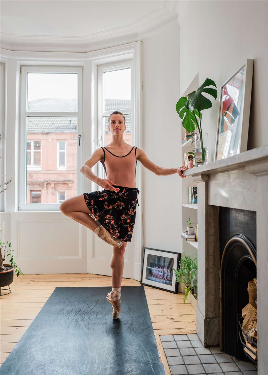 Scottish Ballet soloist Claire Souet working from home (Rimbaud Patron/PA)