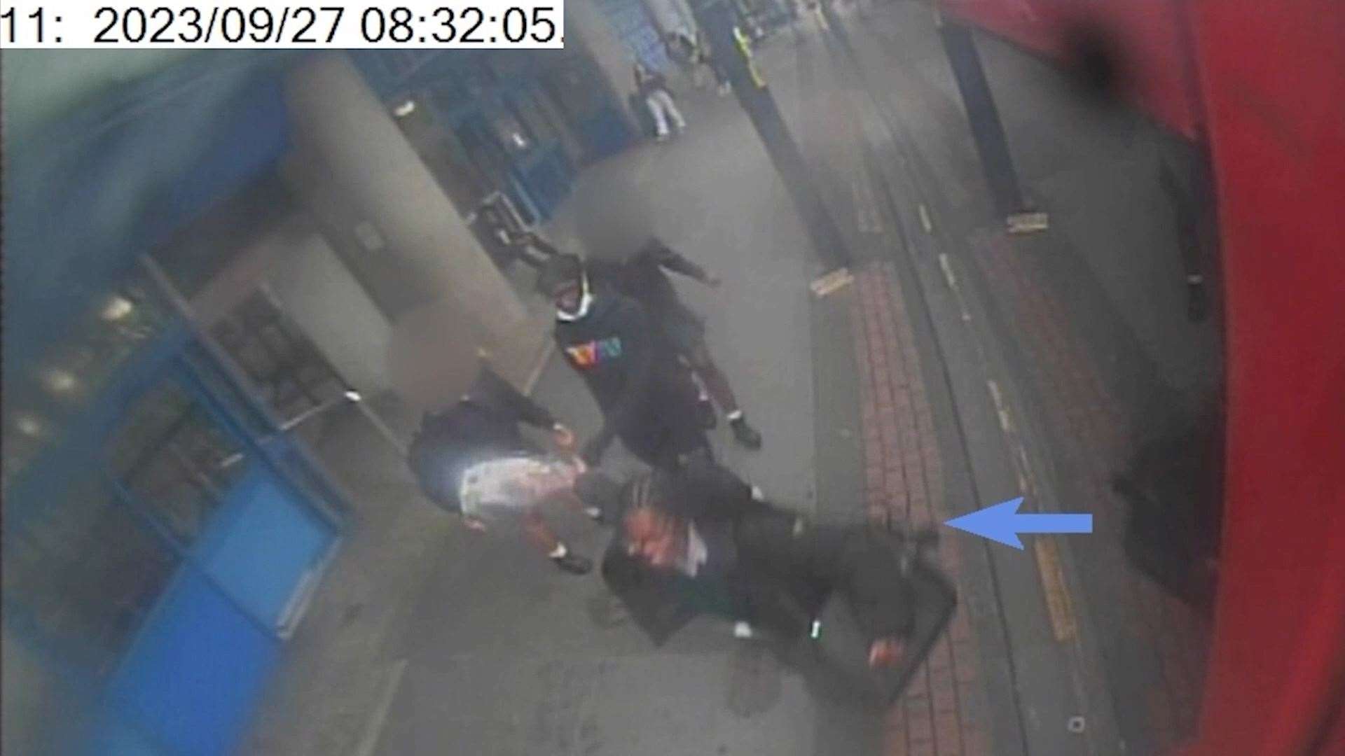 CCTV of Elianne Andam, 15, before she was fatally stabbed outside the Whitgift Centre in Croydon (Met Police/PA)