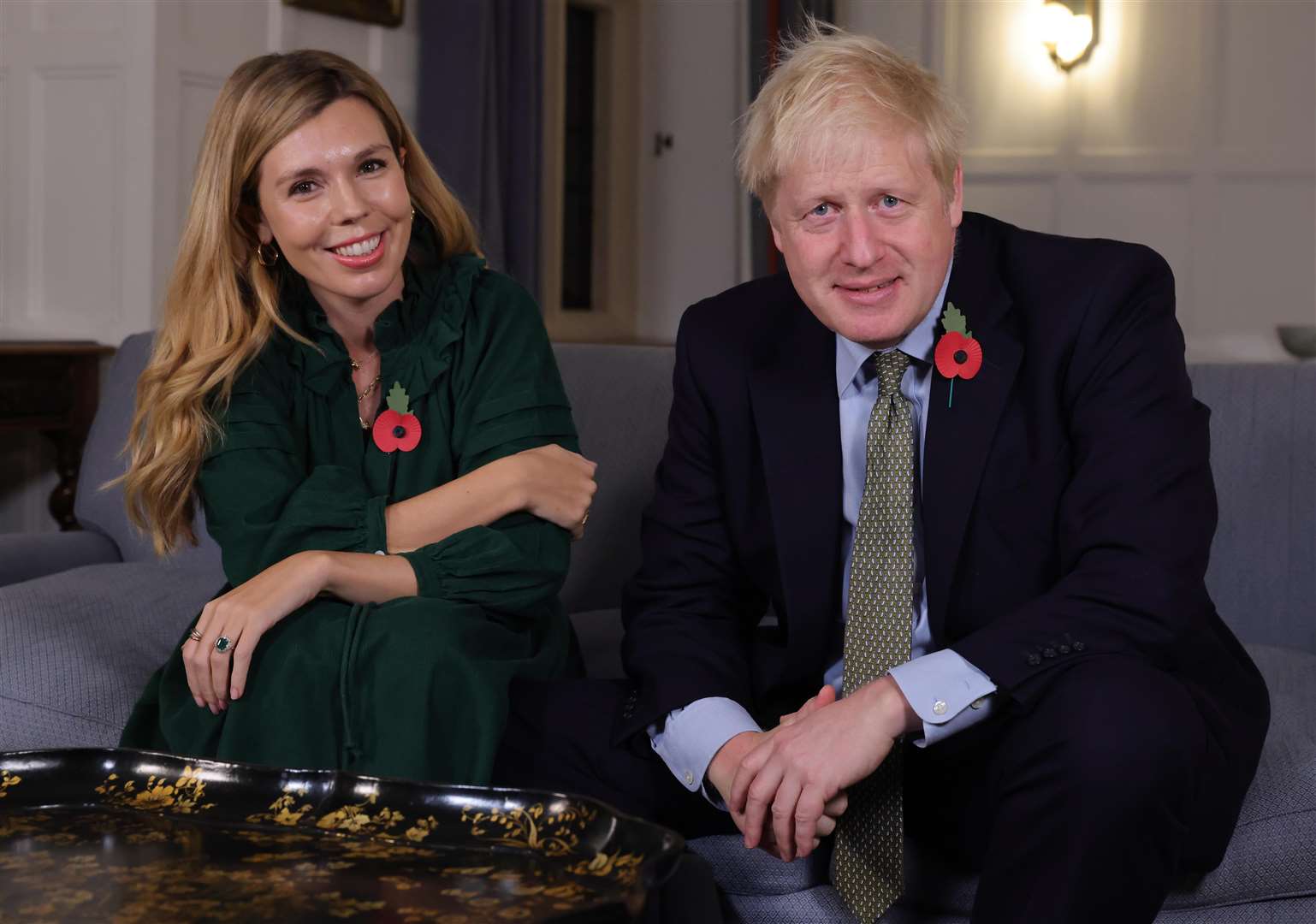 Boris Johnson and fiancee Carrie Symonds had their son Wilfred baptised in Westminster Cathedral in September – two days before the Rule of Six was imposed (Andrew Parsons/10 Downing Street/PA)