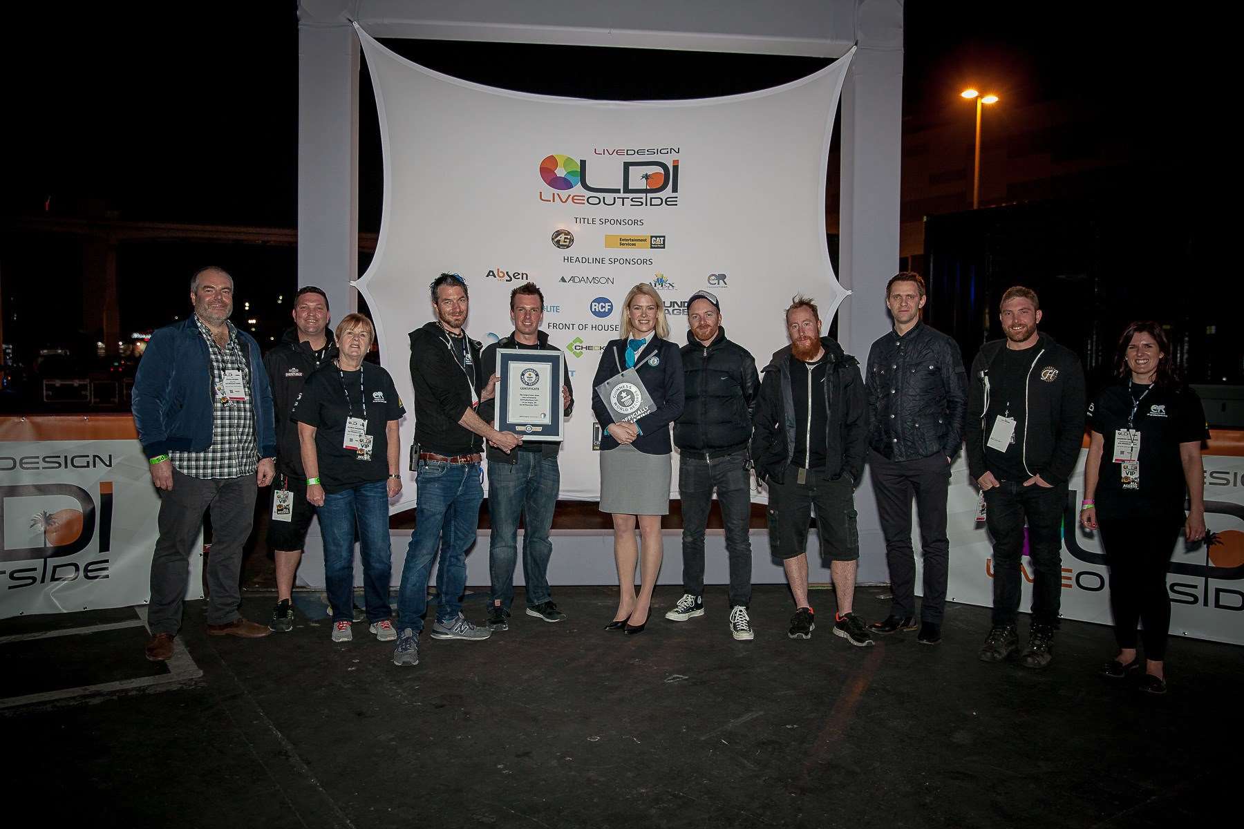 ER Productions in Dartford set the Guinness World Record for the largest laser show in Las Vegas. Picture: Mark Doyle