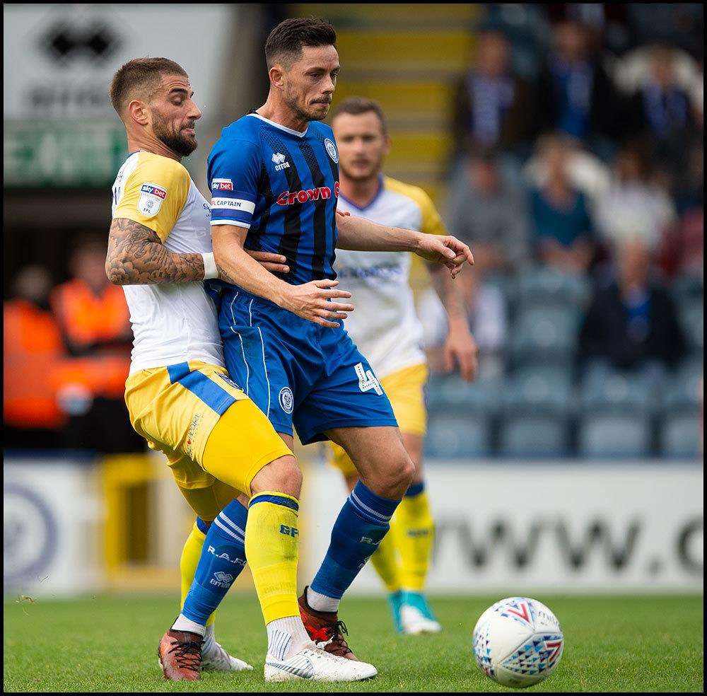 Rochdale v Gilingham match action Picture: Ady Kerry (4187588)