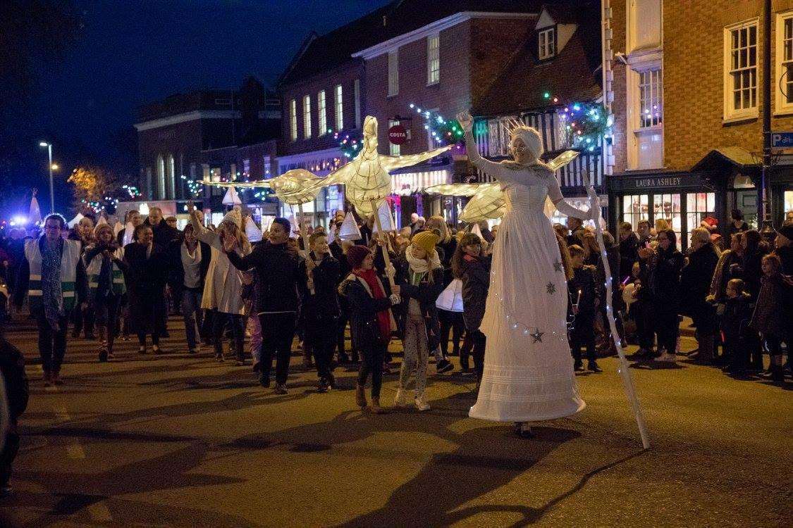 Christmas Lights Parade in Tenterden last year