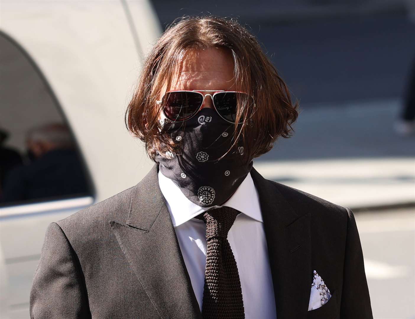 Actor Johnny Depp arriving at the High Court in London (Yui Mok/PA)