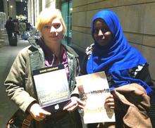 Wilmington pupils Faitma Jama and Rebecca Dunk, both 17, said it was a powerful day.