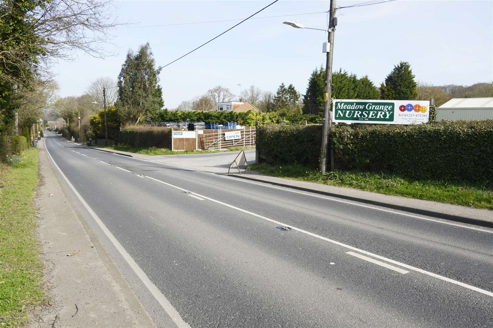 The woman was knocked down in Honey Hill, Whitstable, opposite Meadow Grange Nursery