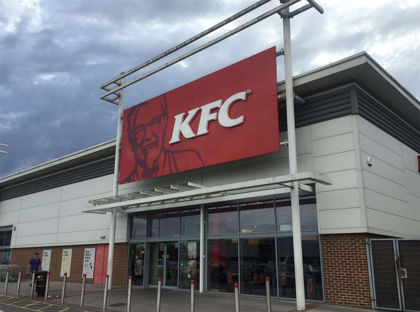 The attack happened outside the KFC outlet in Strood