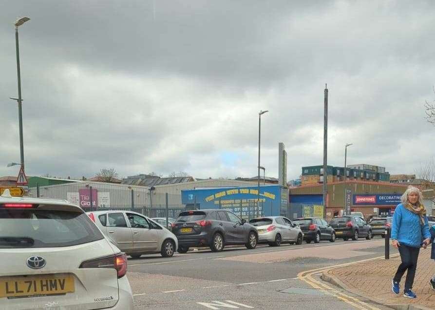 Over a hundred cars were said to be jammed around the Lockmeadow area. Photo: Mel Ruler