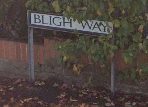 It happened in Bligh Way in Strood. Picture: Google Streetview