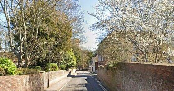 A derelict building fire on East Hill, Ashford, has closed part of the town centre. Picture: Google Maps