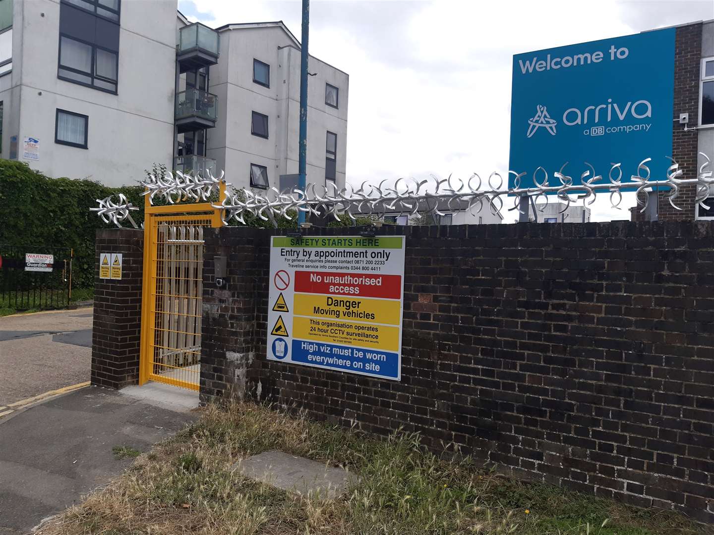 The Arriva bus depot in Armstrong Road, Maidstone (58358211)