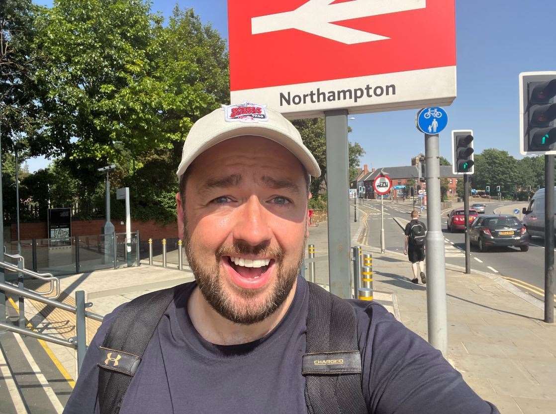 Jason Manford was forced to fork out £210 for a taxi to get to a gig in Margate today. Picture: Twitter/@JasonManford