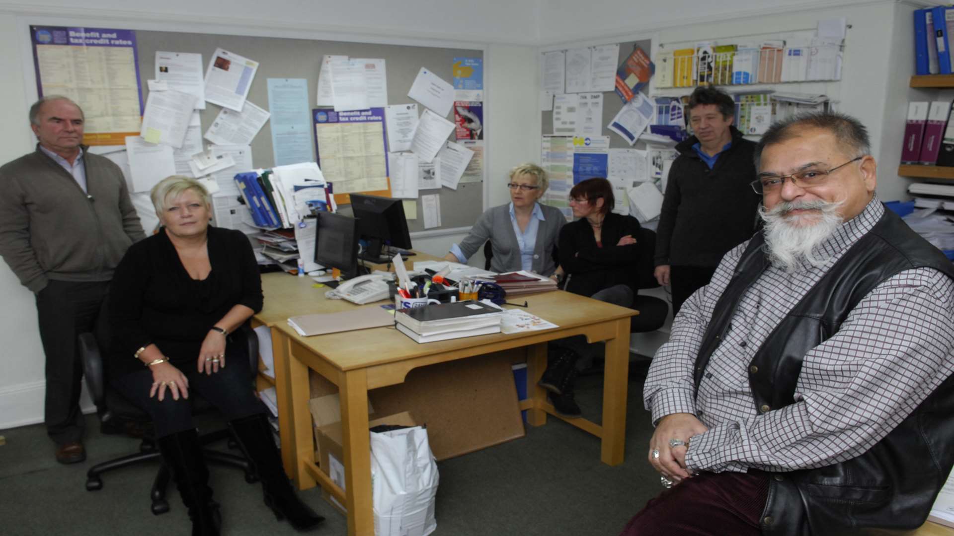 Chief Executive Bonny Malhotra and his team at Citizens Advice