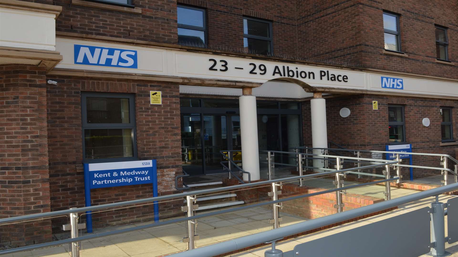 The NHS building at Albion Place