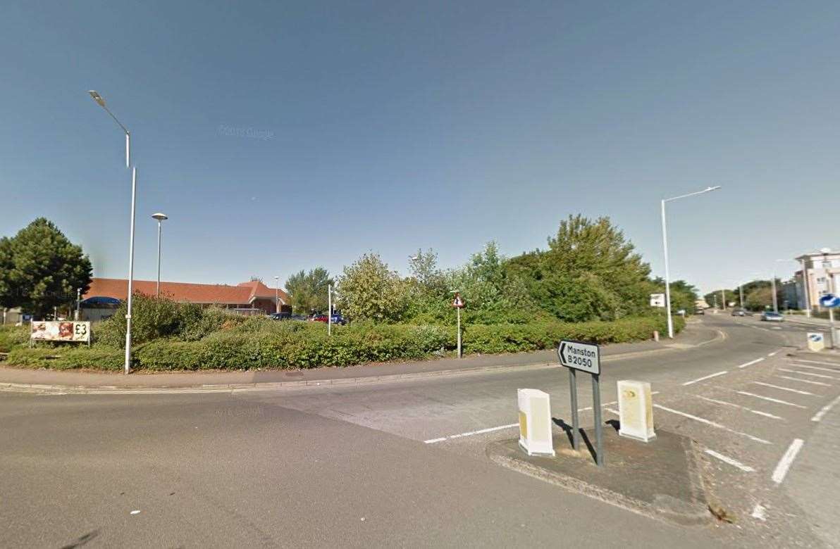 The proposed site for the new McDonald's drive-thru next to the Tesco superstore in Manstone Road, Ramsgate. Picture: Google