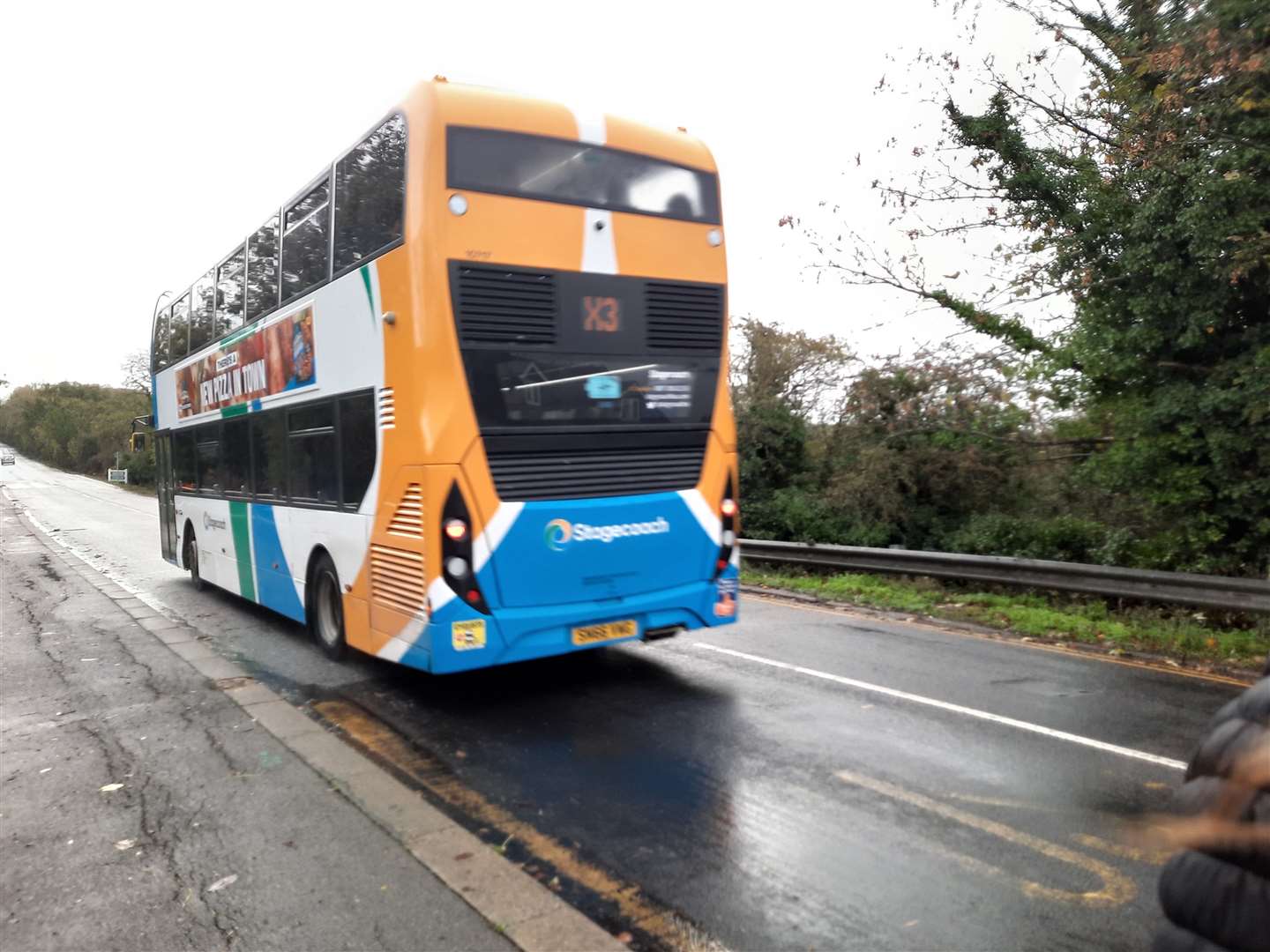 By the time the bus reaches the stop where Lara gets on it is already full. Photo: Linsey Hall