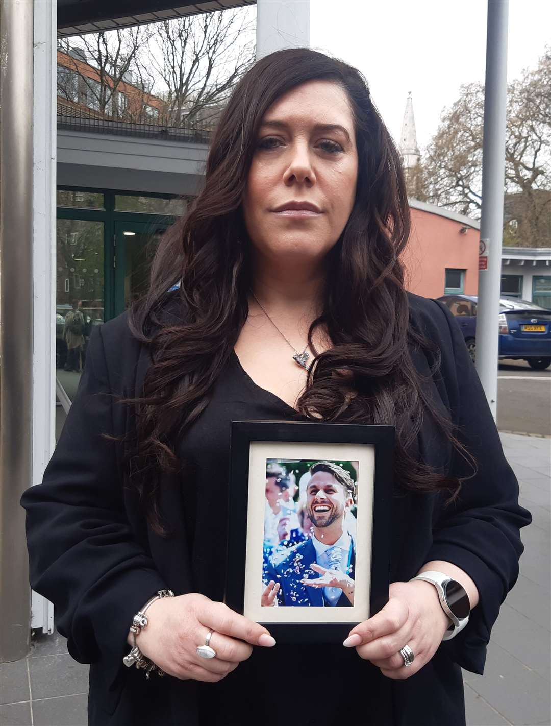 Charlotte Wright outside Southwark Coroner’s Court (Helen William/PA)