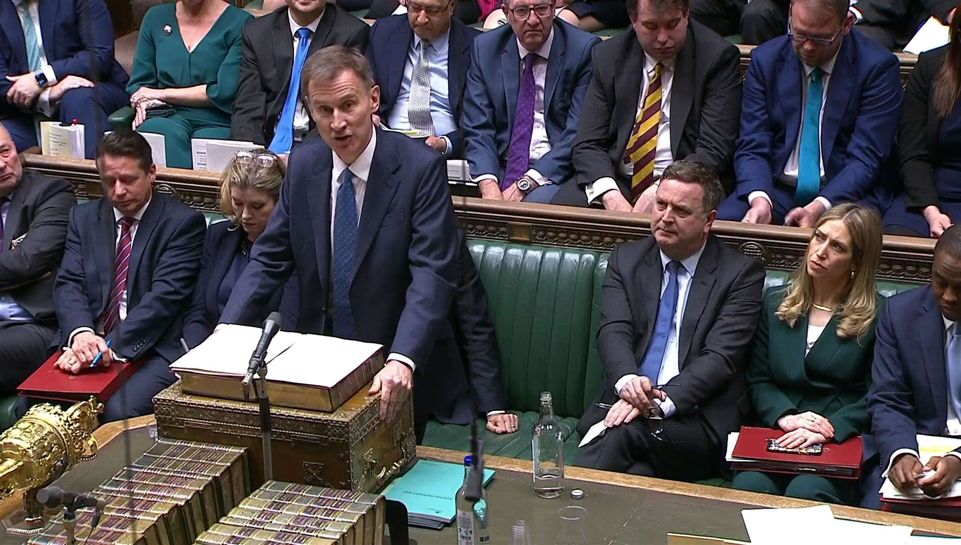 Chancellor Jeremy Hunt said there is a ‘waste of potential’ among those who are not working (House of Commons/UK Parliament/PA)