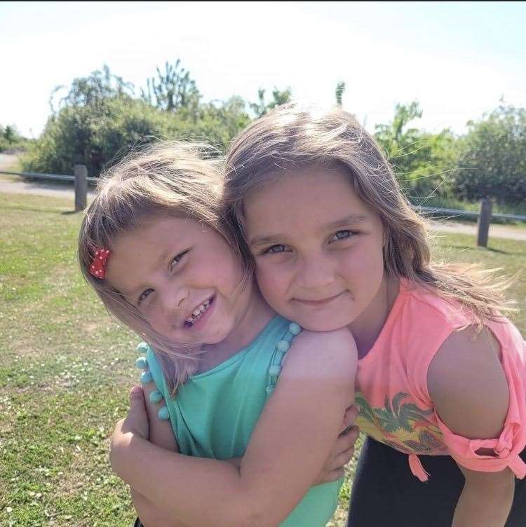 Shawny and Daryl's daughters Summer, 8, and Athena-Rose, 5