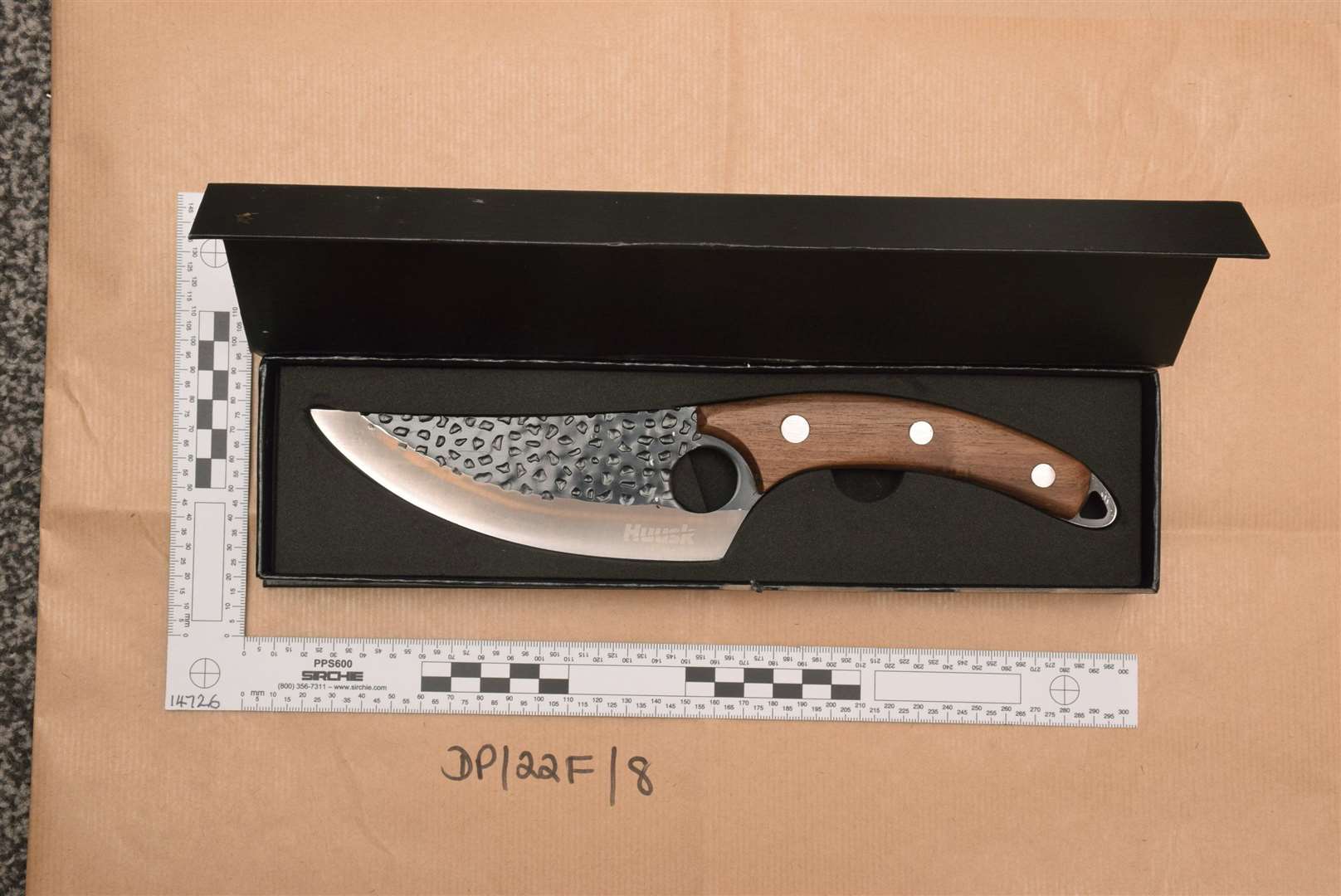 The Huusk knife used by Draven Jewell (Hampshire Police/PA)