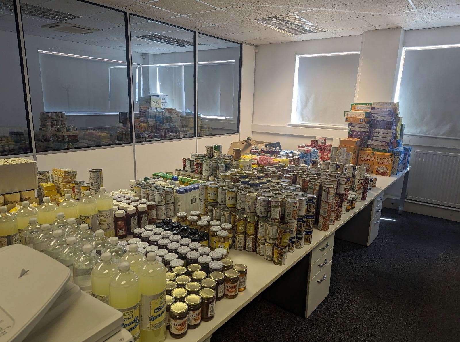 kmfm donated 6.77 tonnes of food to food banks across the county last year