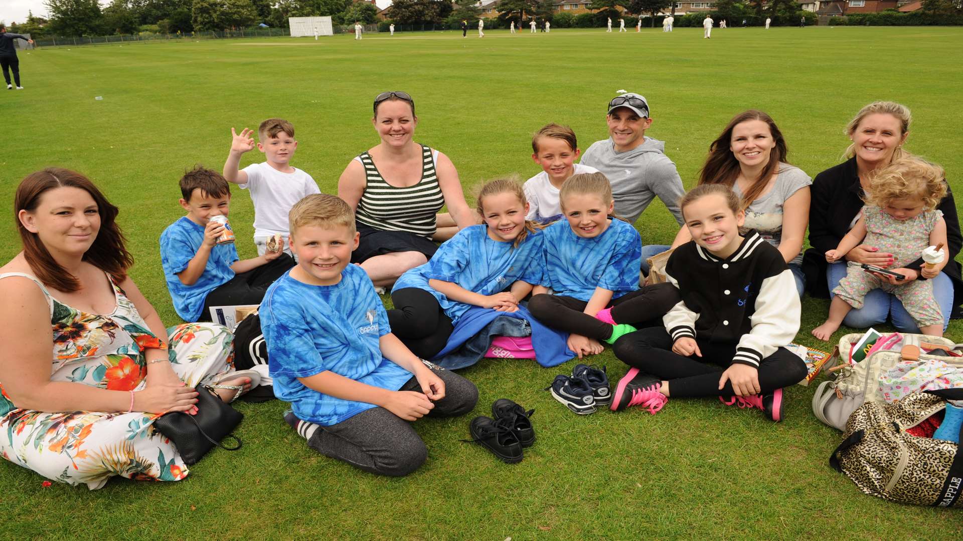 Spectators enjoyed the match.