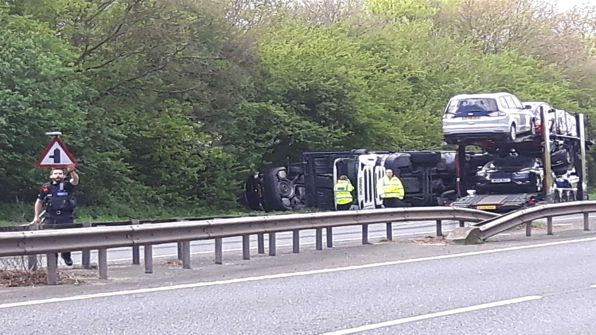 Thanet Way Crash Man Dies After Crash With Car Transporter On A299 Near Dargate