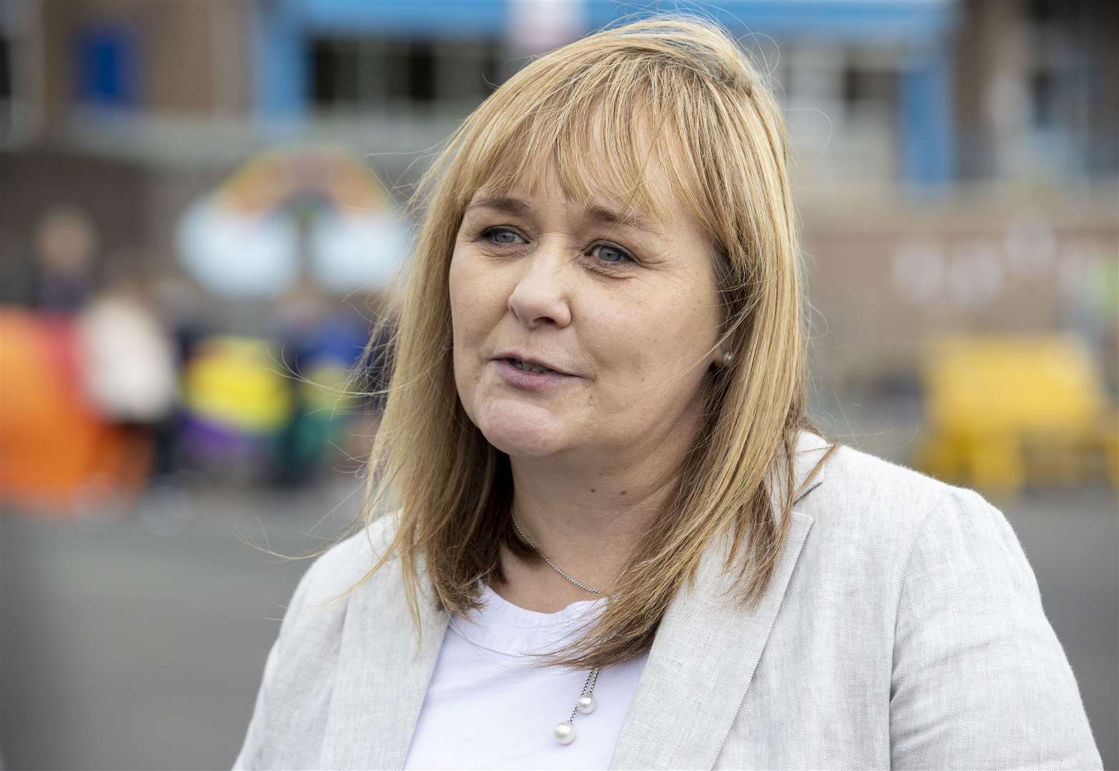 Education Minister Michelle McIlveen, pictured, needed to set out a clear plan for schools returning, Sinn Fein’s Pat Sheehan said (Liam McBurney/PA)