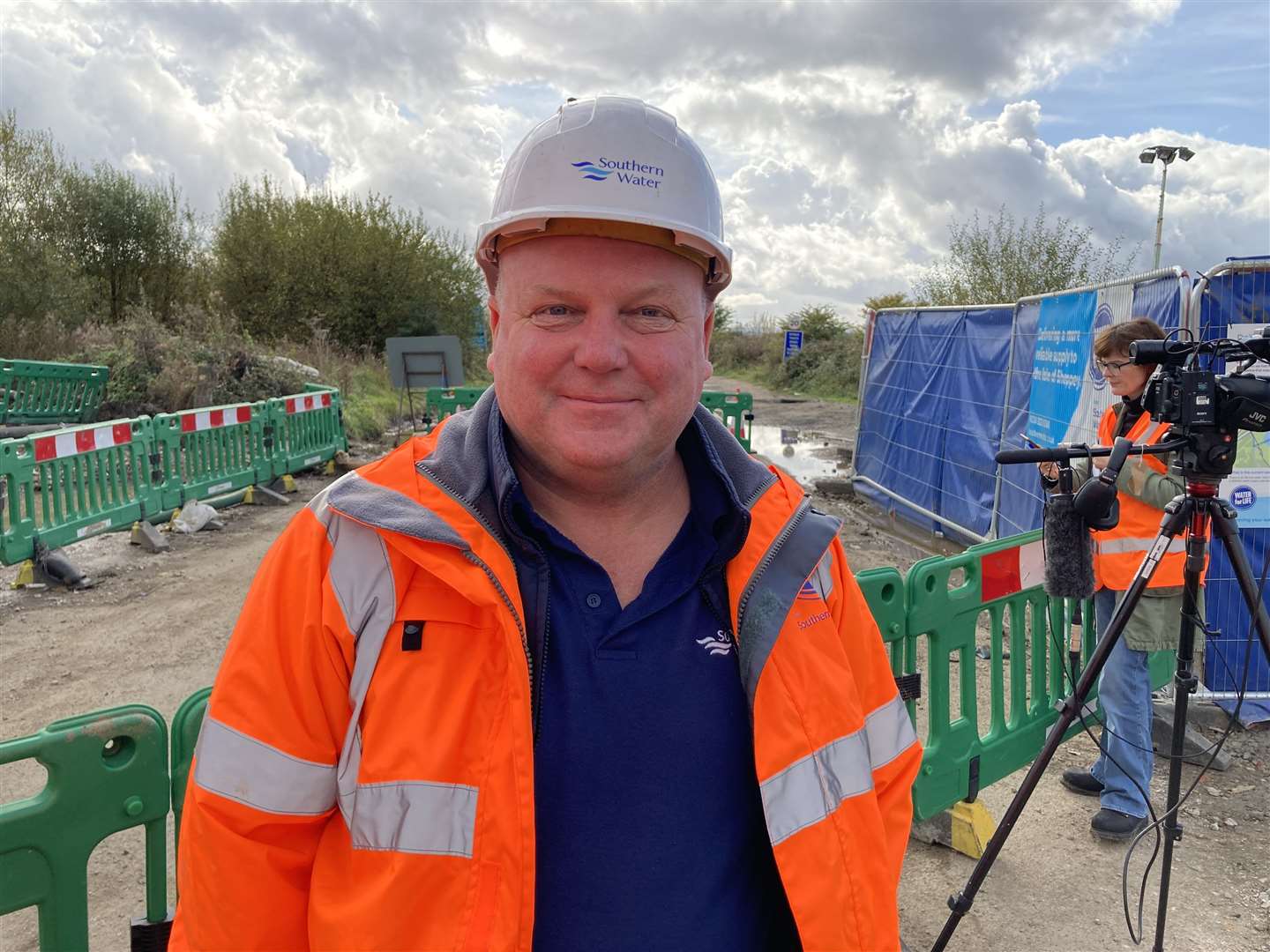 Peter Simmons, the senior project manager installing new mains to the Isle of Sheppey for Southern Water