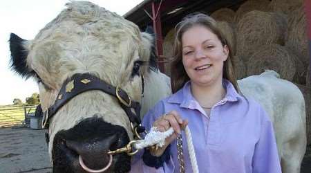 Ex-pupil Eve Hart says the school farm teaches children how to 'love thy neighbour'