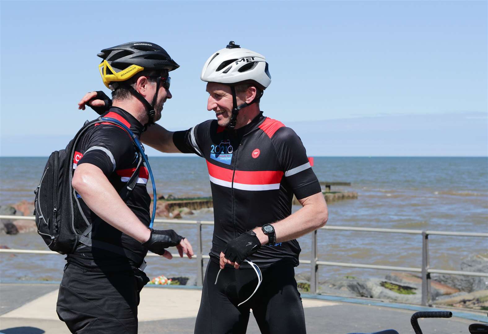 Andy Caldwell, right, encouraged Tim to ride with him when his cousin was experiencing depression (Guinness World Records)