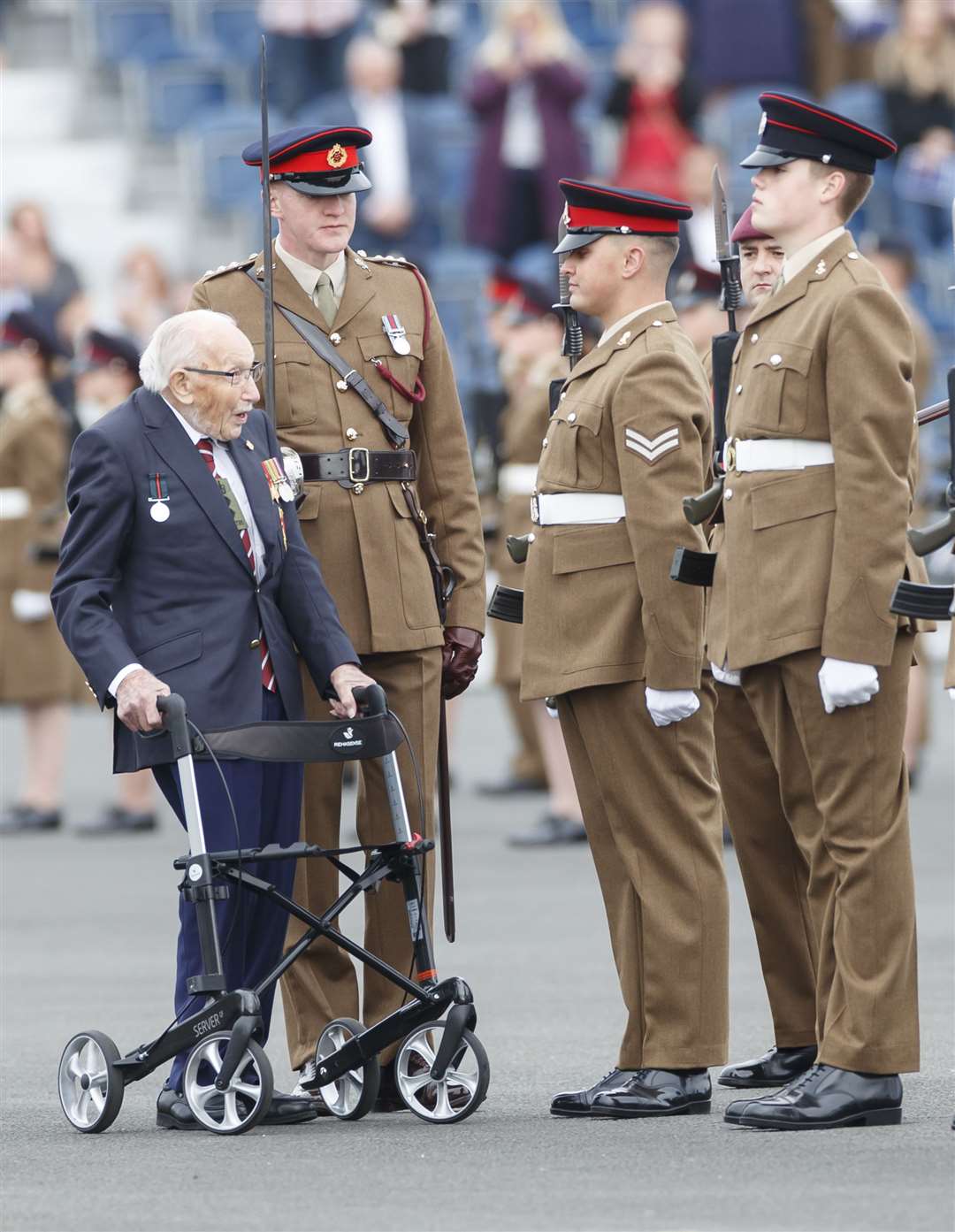 Soldiers from the Yorkshire Regiment will honour Captain Sir Tom Moore at his funeral (Danny Lawson/PA)