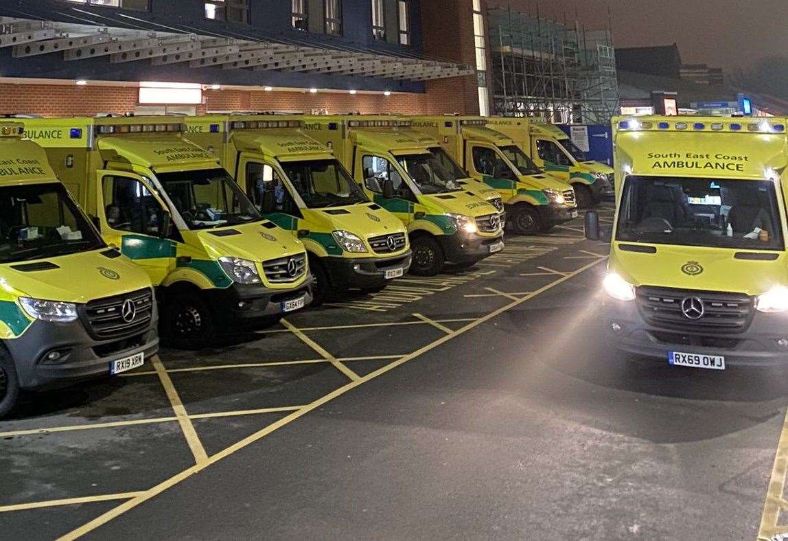 Ambulance delays of more than eight hours at Medway Maritime Hospital