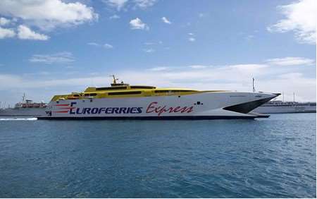 Euroferries's Bonanza Express will make its first crossing on March 31.