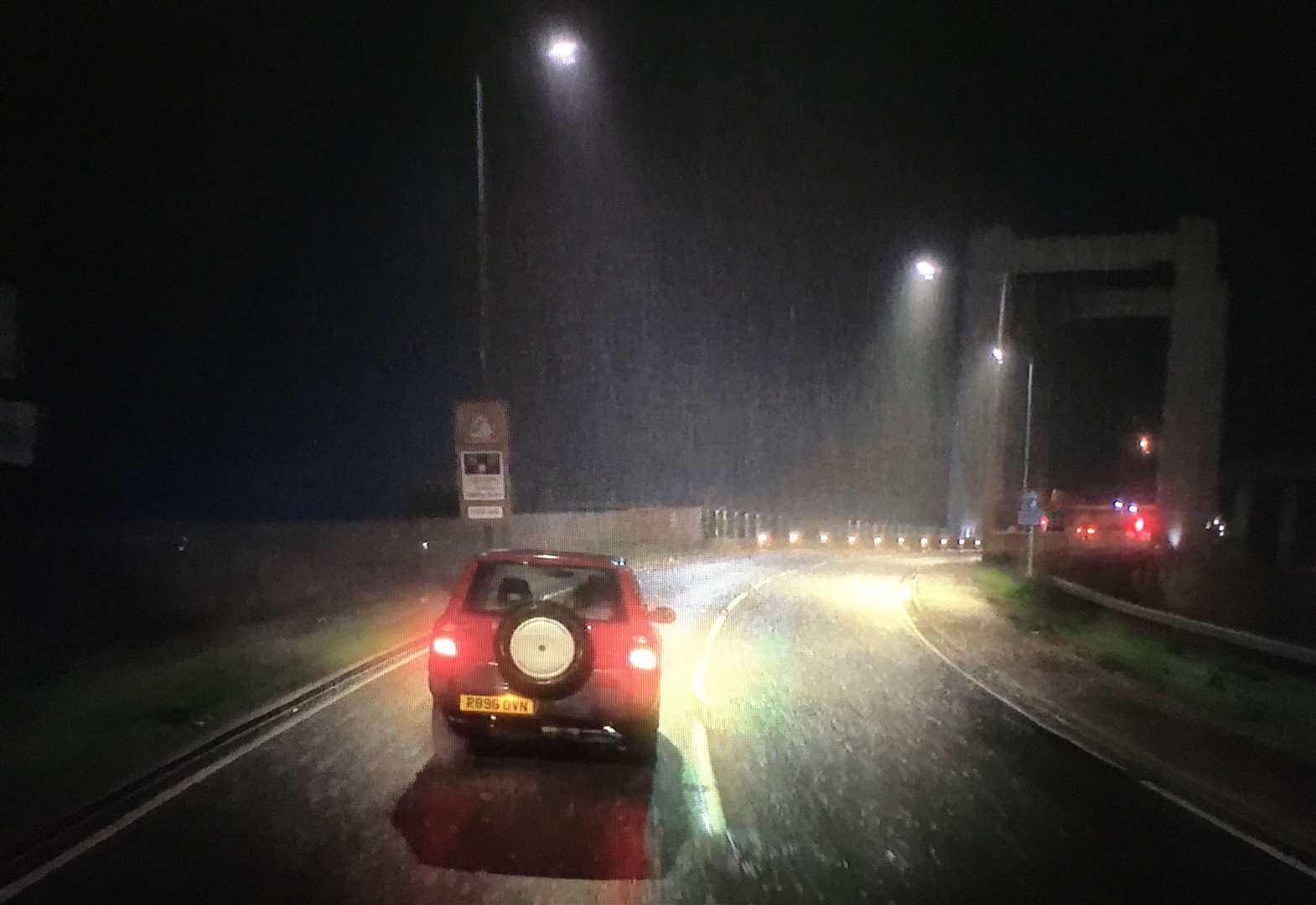 Denise Gough drives her towards Sheppey's Kingsferry Bridge in the ITV three-part drama Too Close. Picture: ITV