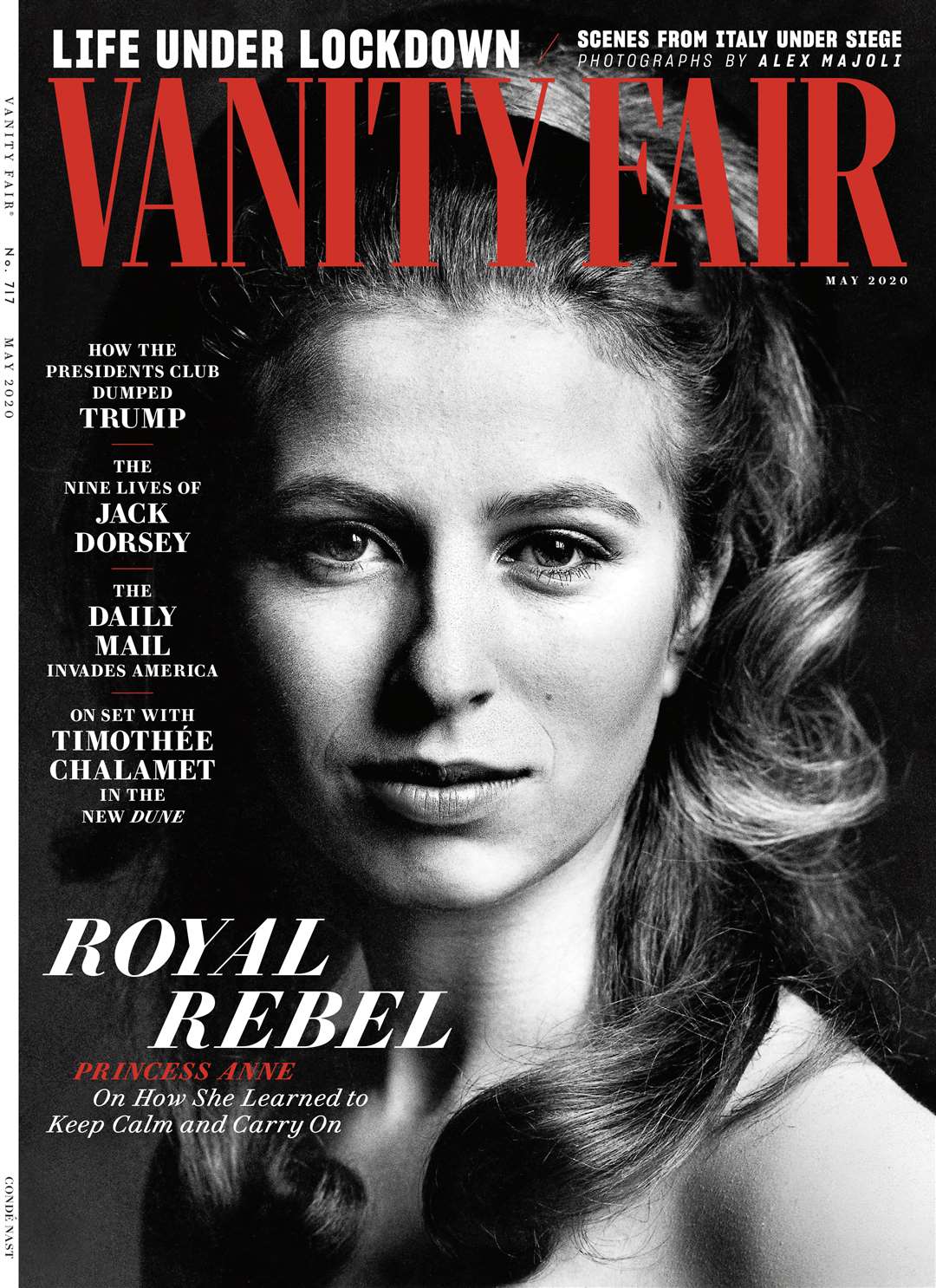 Anne on the cover of Vanity Fair (Lord Snowdon/Trunk Archive/PA)