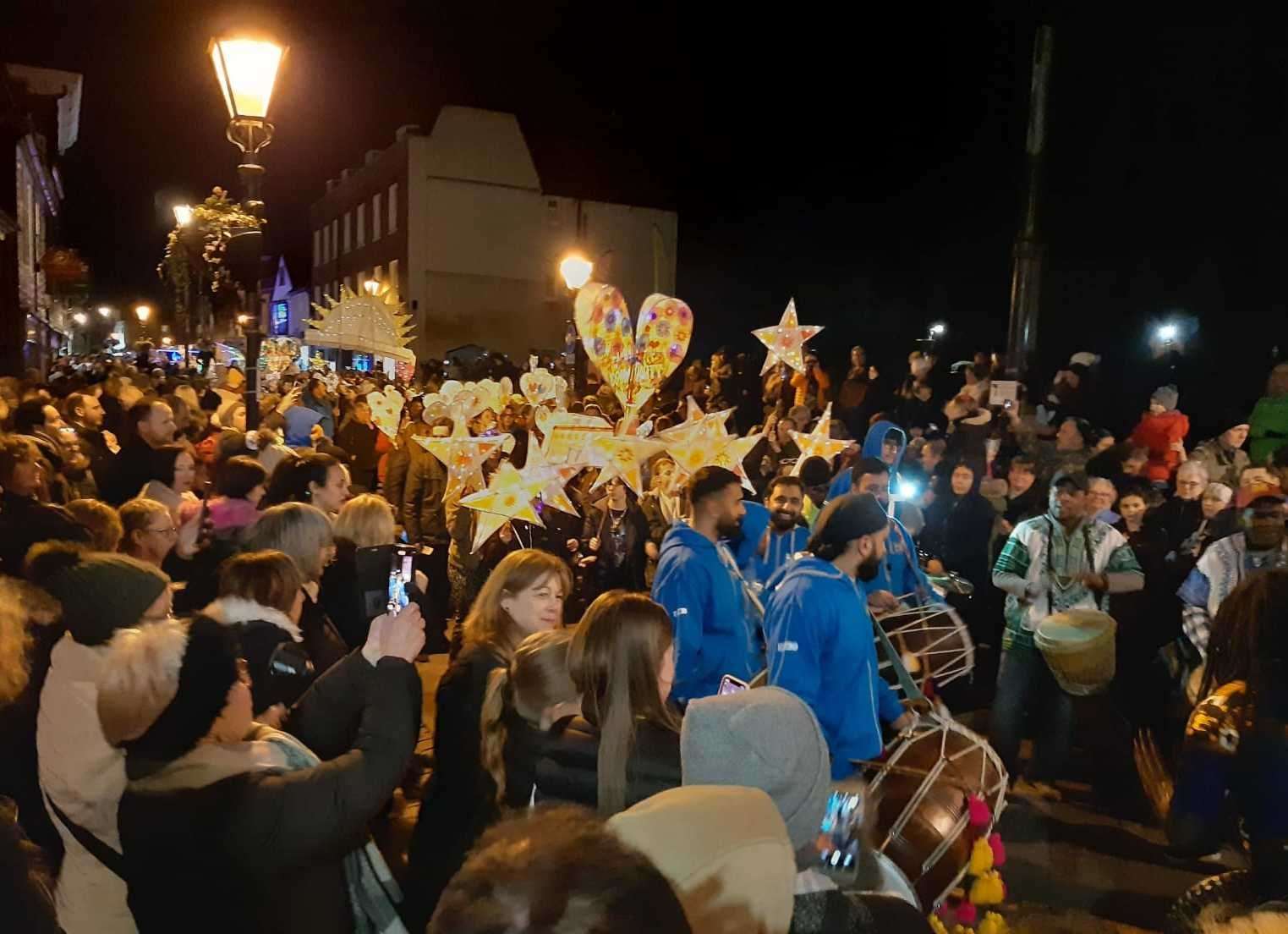 Hundreds of people flocked to see Medway Light Nights, a new light show in Rochester.