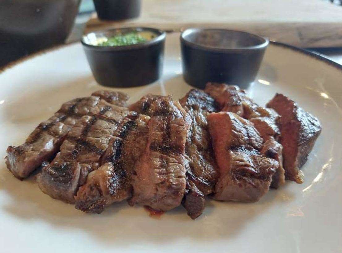 One of its choices, a £56 chocolate-fed steak