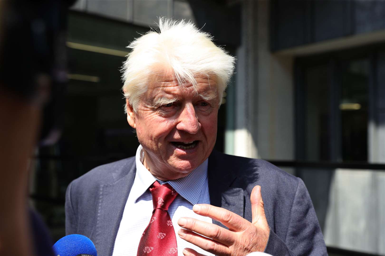 Stanley Johnson apologised after he was pictured shopping without a face covering (Aaron Chown/PA).