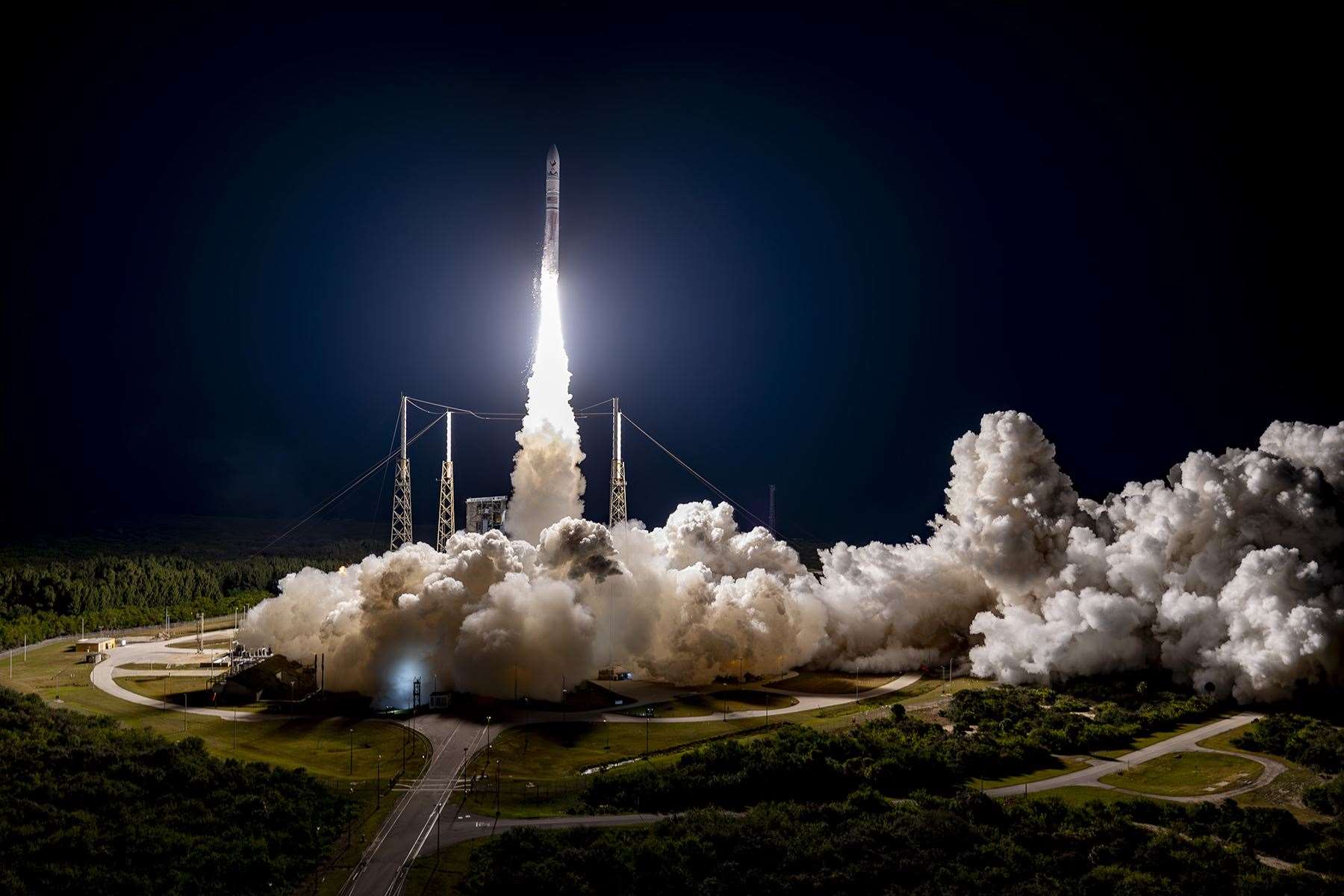 The rocket launching from Cape Canaveral in Florida (ULA)