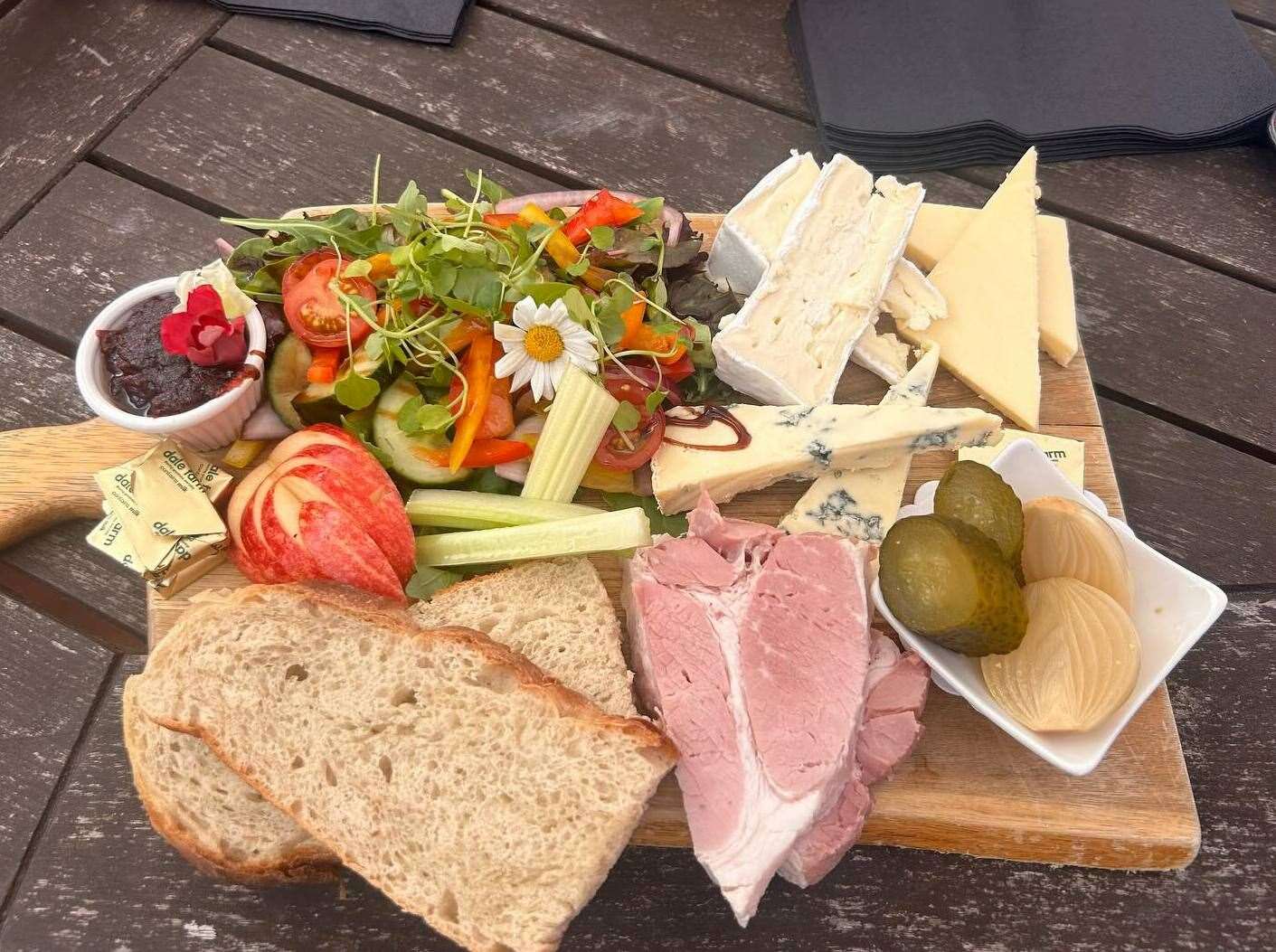 Comedian Jason was impressed by his ploughman’s. Picture: Jason Manford/Facebook