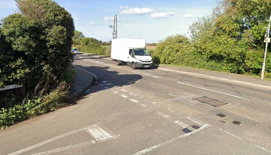 Lower Rainham Road closed at junction with Pump Lane Rainham due