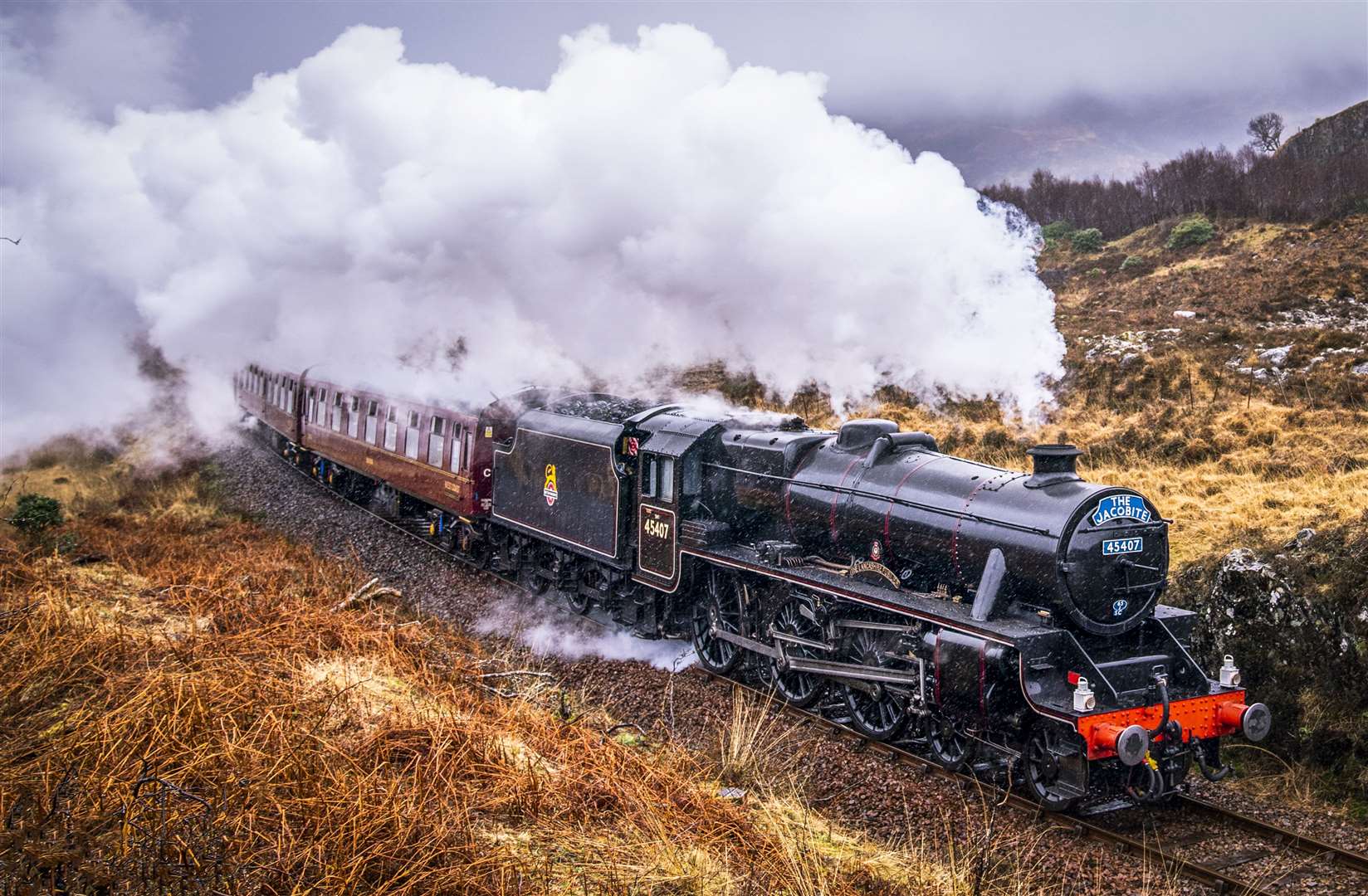 The Jacobite Express has had to be halted (Jane Barlow/PA)